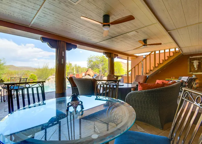 Сasa de vacaciones 'full Circle Ranch' W/ Mtn Views In Cave Creek! *